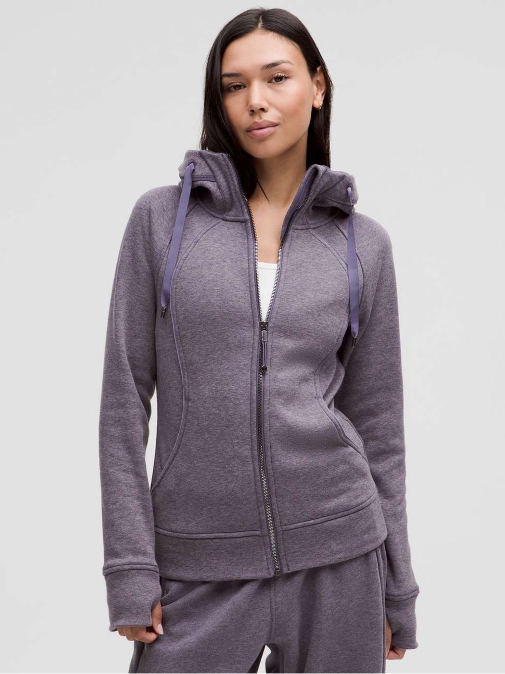 lululemon Scuba Full-Zip Hoodie *Plush (NWT) Heathered Nightfall, Size 8